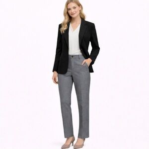 Women's Banana Republic Martin Fit Blue Gray Wool Blend Pants Size 2